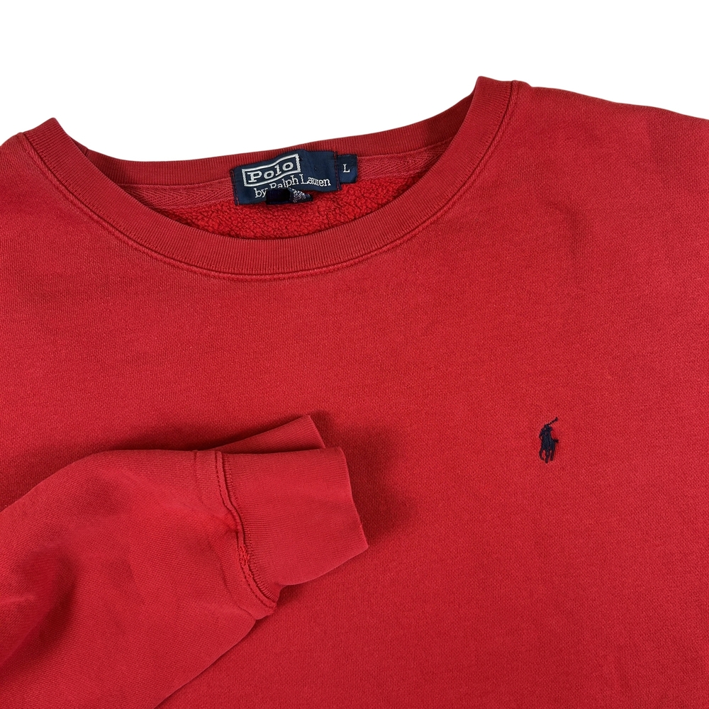 Vintage Polo Ralph Lauren Sweatshirt Mens Large Crewneck Embroidered 90s Preppy